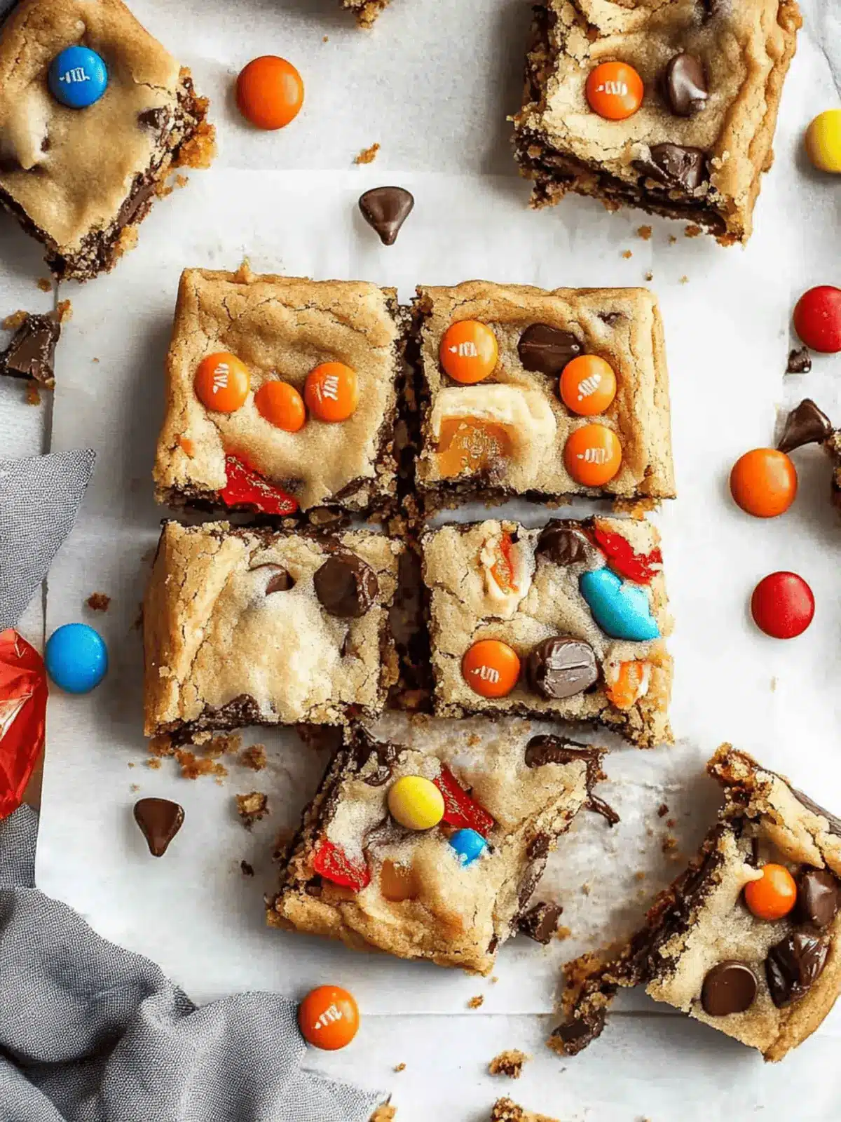 Halloween Candy Cookie Bars: Sweet Treats for Festive Fun 3 Halloween Candy Cookie Bars