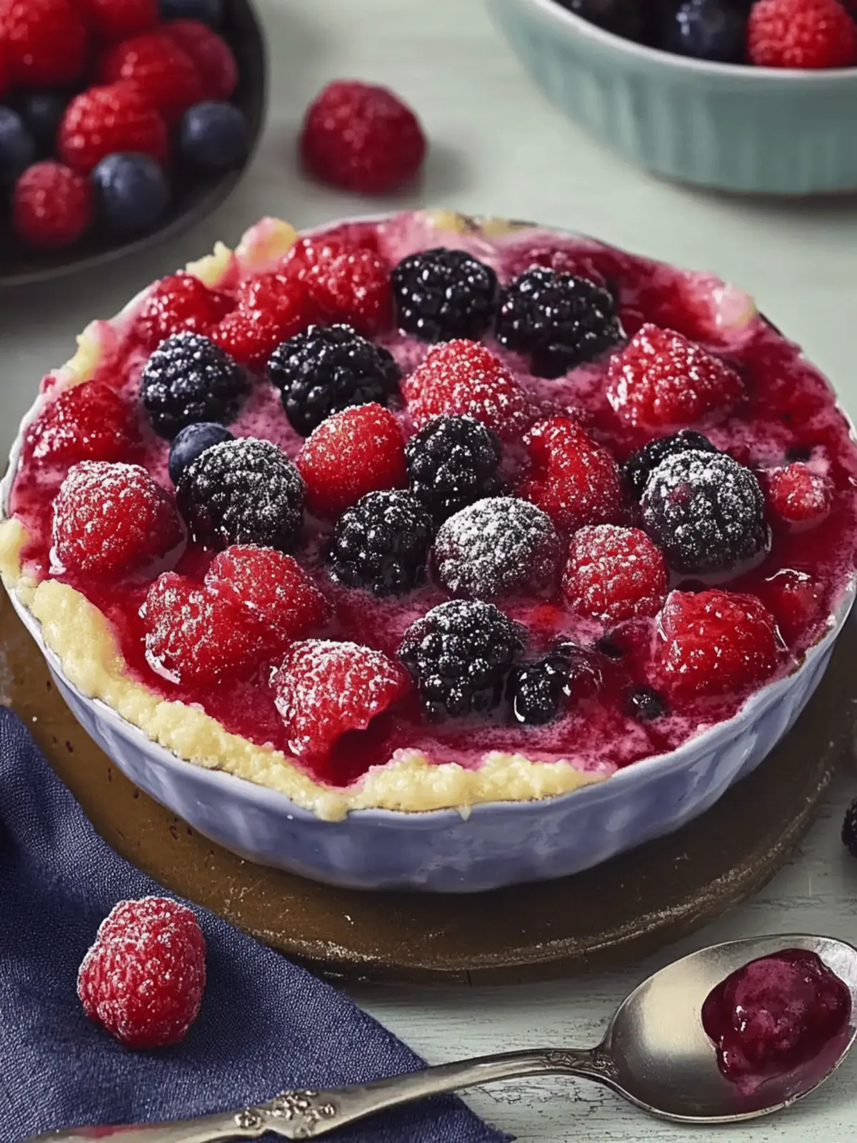 Simple Berry Pudding