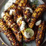 Vegan Corn Ribs with Aleppo Chili Butter & Lime Zest Cream Cheese