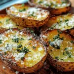 Crispy Garlic Herb Roasted Potato Skins