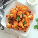 Baked Crispy and Spicy Cauliflower Bites