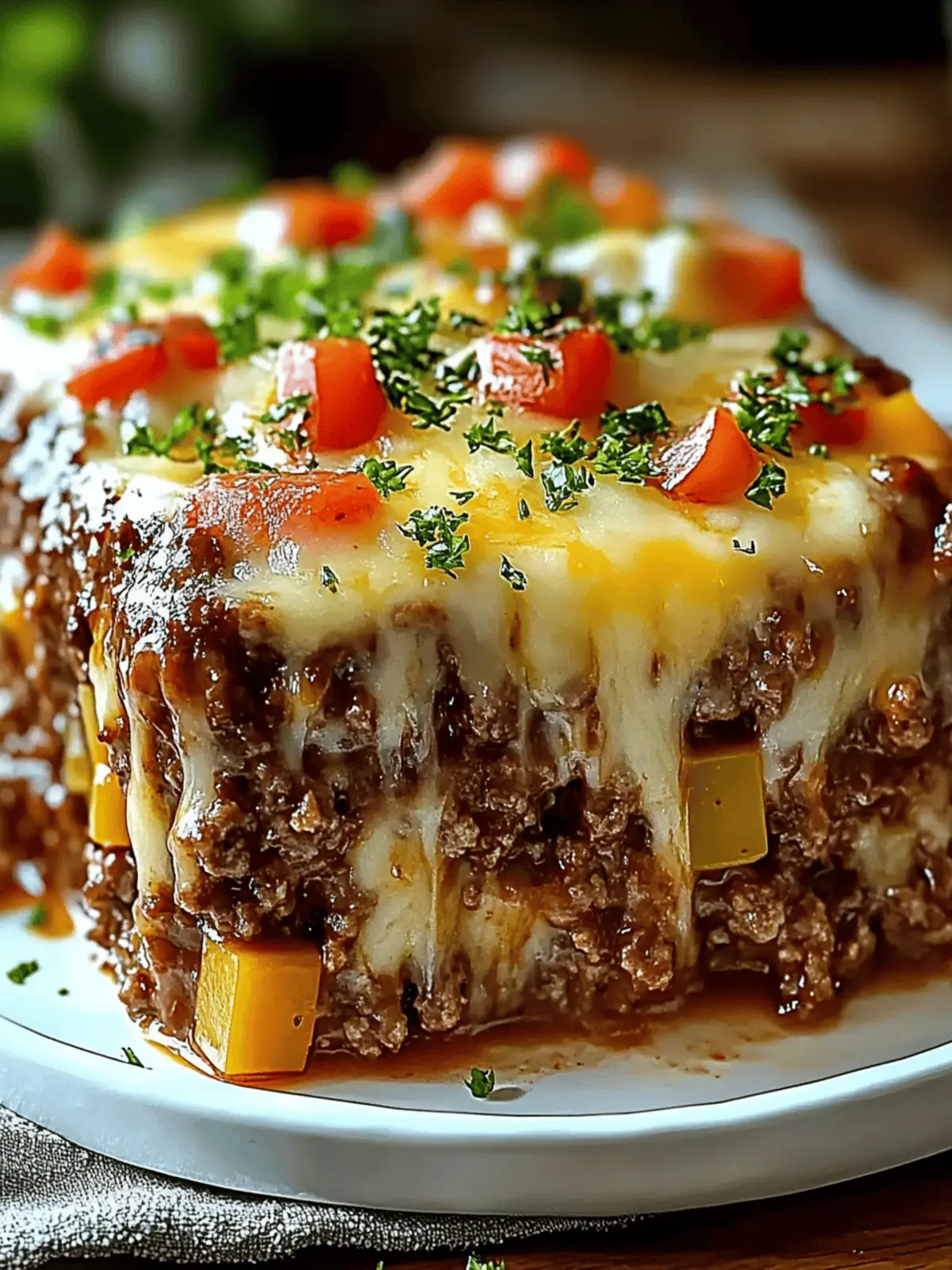 Philly Cheesesteak Meatloaf