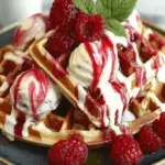 Red Velvet Marble Waffles