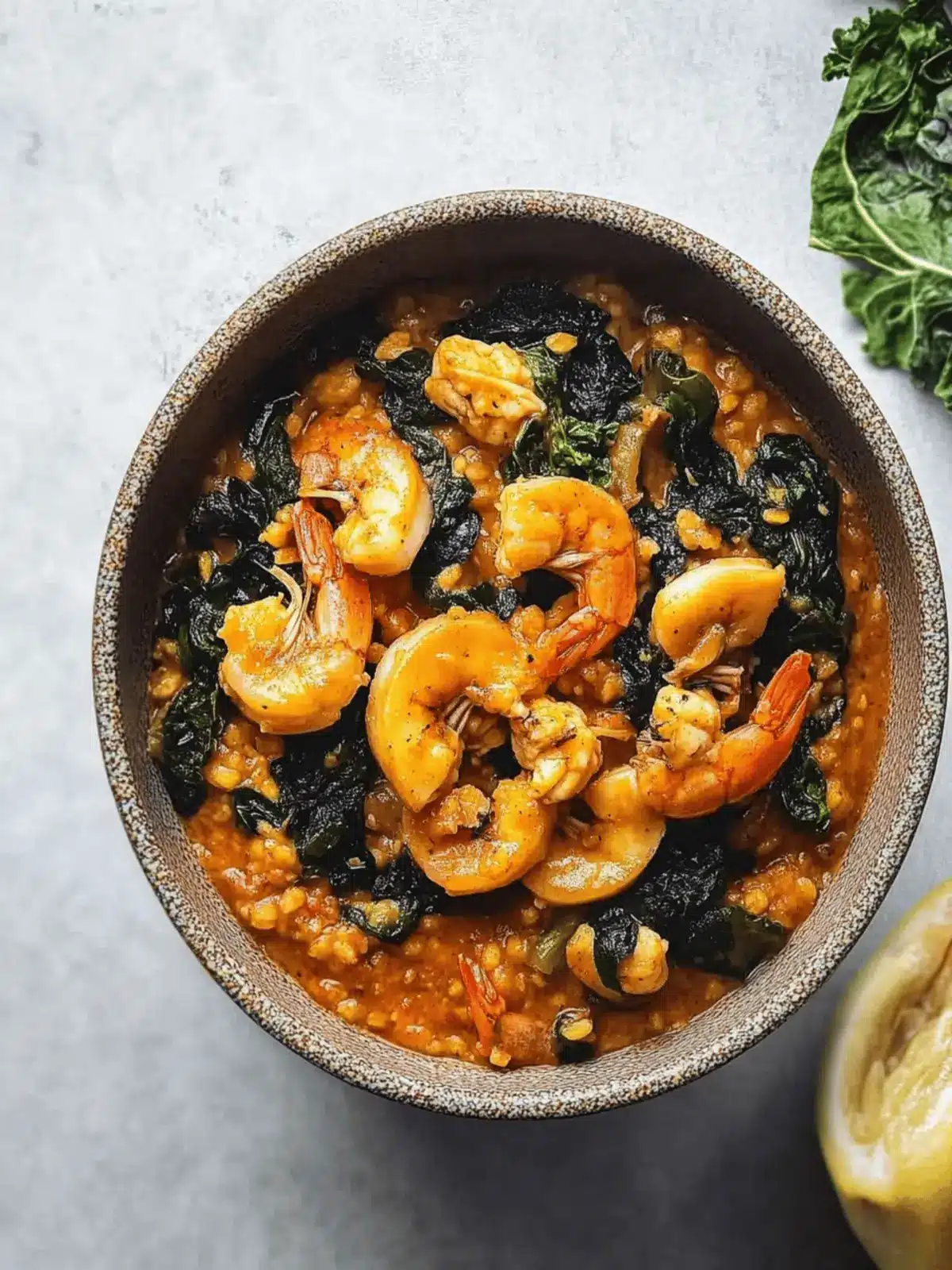 Green Plantain Porridge With Seafood