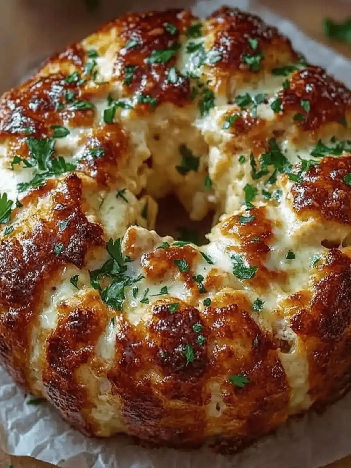 Chicken Alfredo Monkey Bread