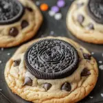 Halloween Oreo Stuffed Chocolate Chip Cookies