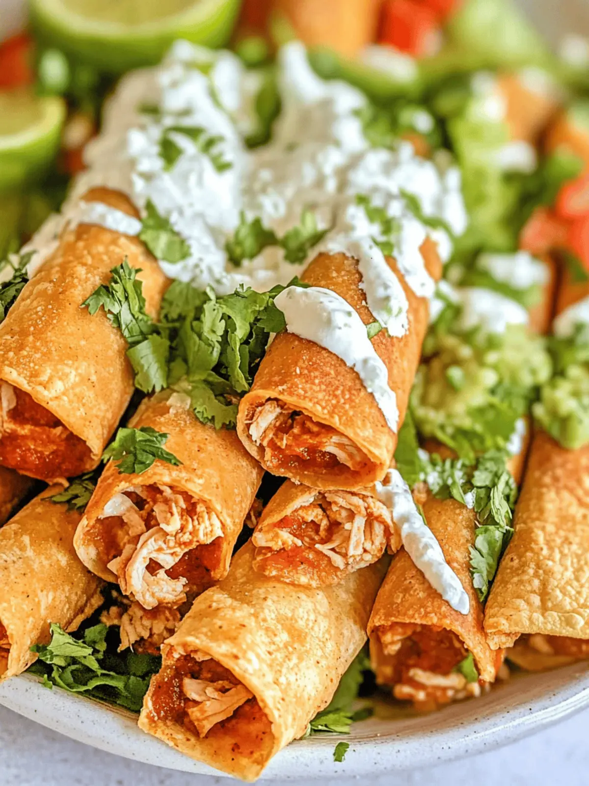 Spicy Chicken Taquitos: Your New Go-To Crunchy Delight 2 Spicy Chicken Taquitos