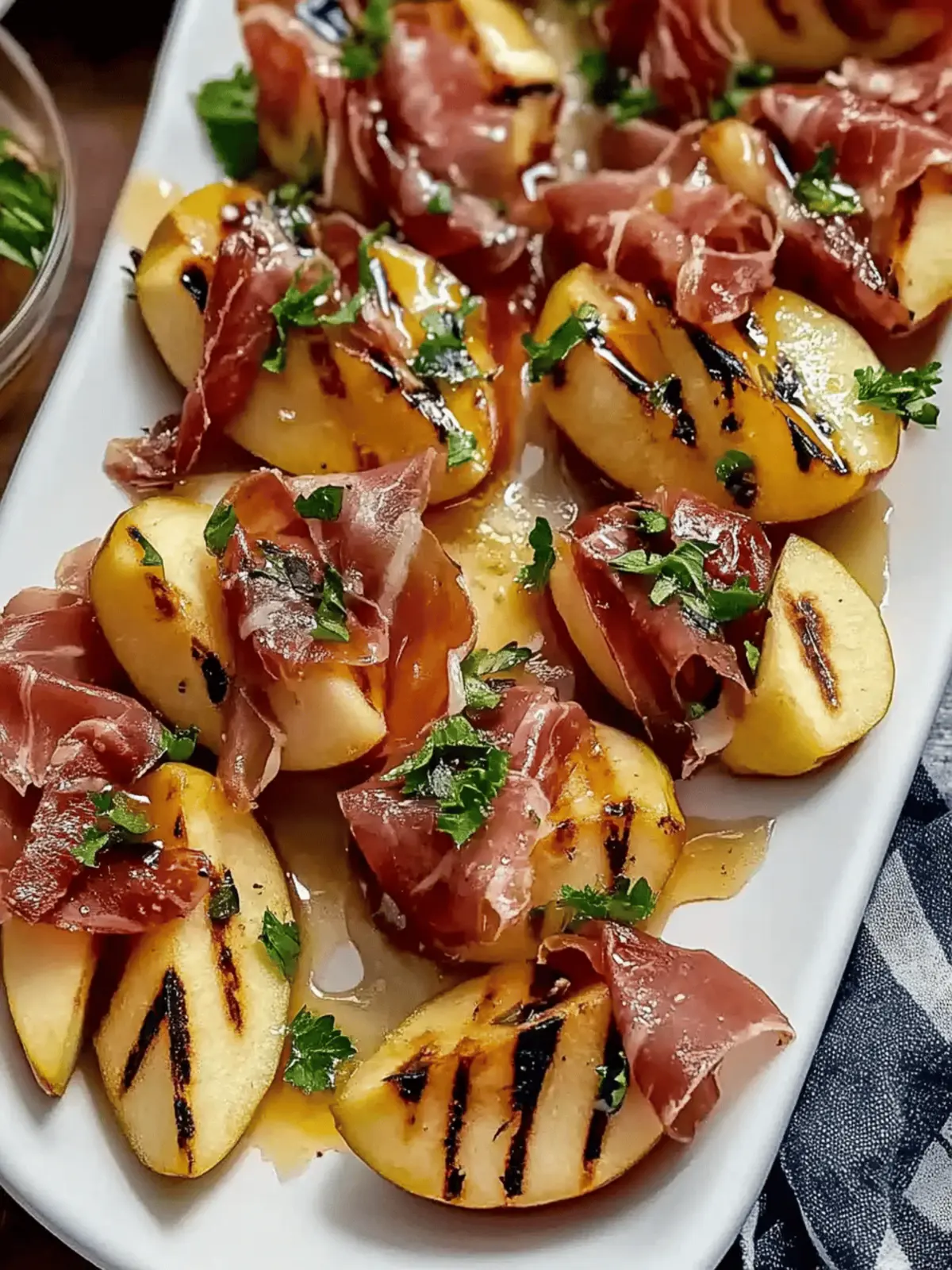 Delicious Grilled Apples with Prosciutto and Honey Twist 2 Grilled Apples with Prosciutto and Honey