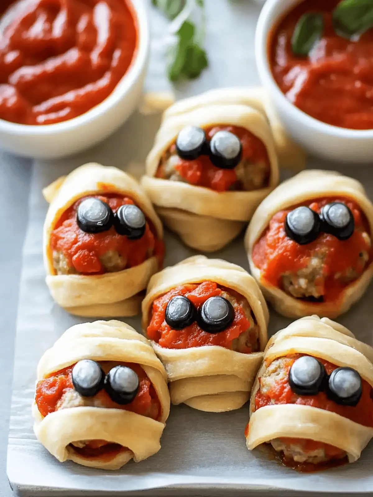 Meatball Mummies