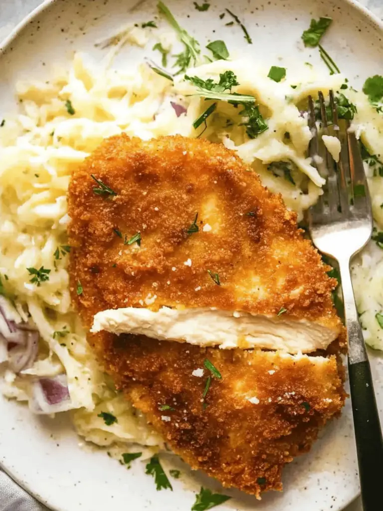 Crispy Parmesan Crusted Chicken Breast