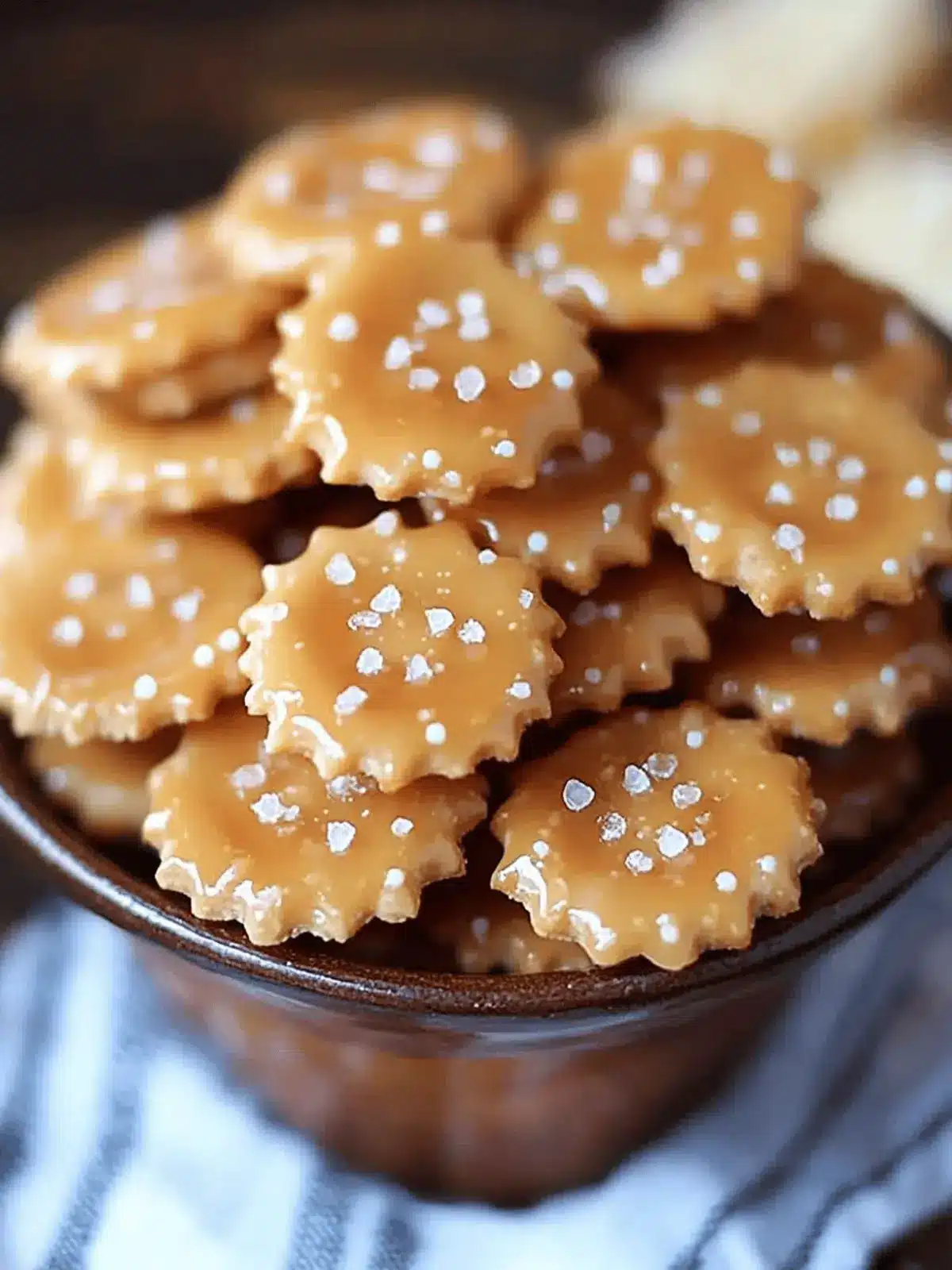 Salted Caramel Cracker Bites