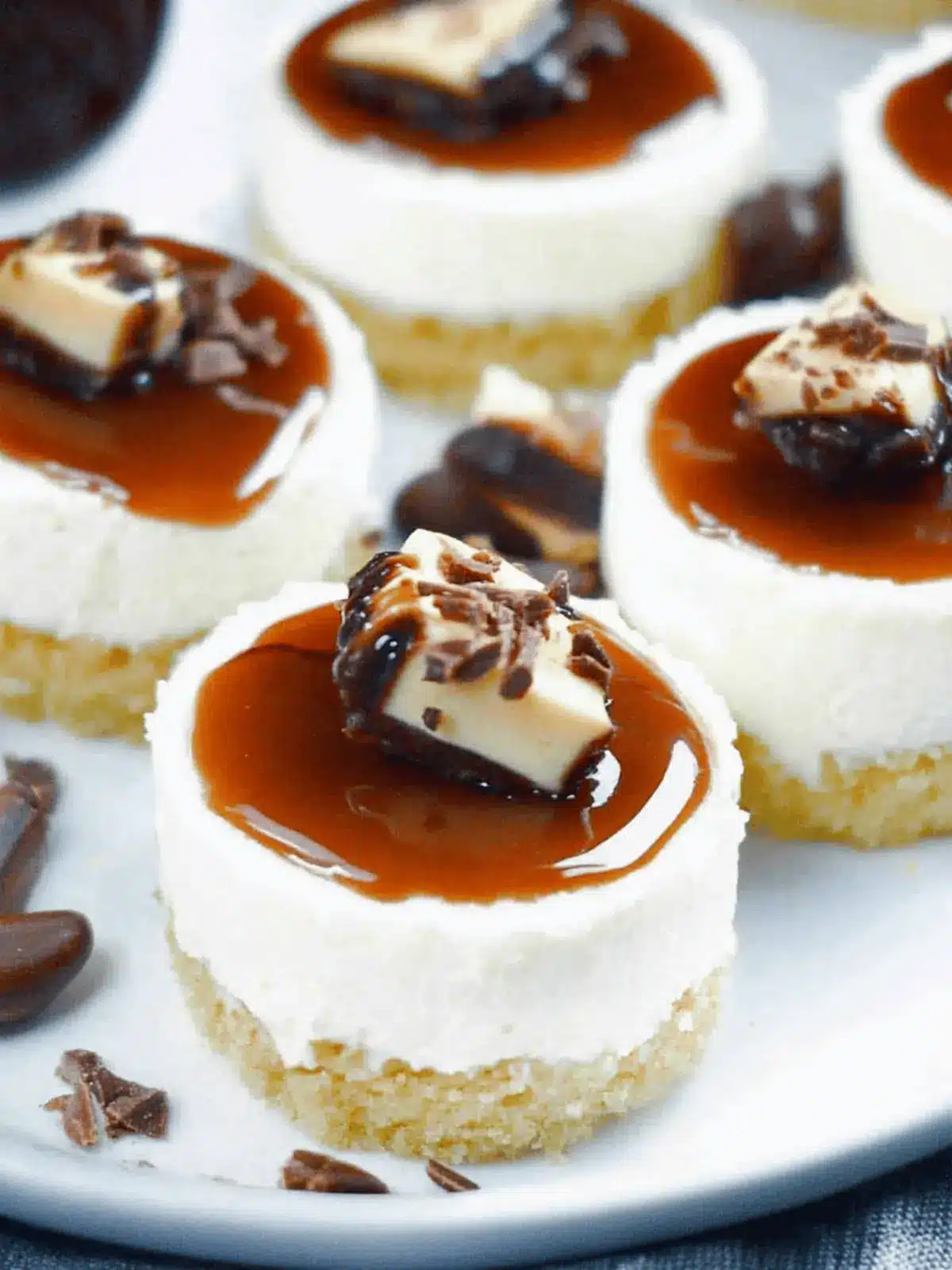Irresistible Mini Turtle Cheesecakes You'll Adore 2 Mini Turtle Cheesecakes