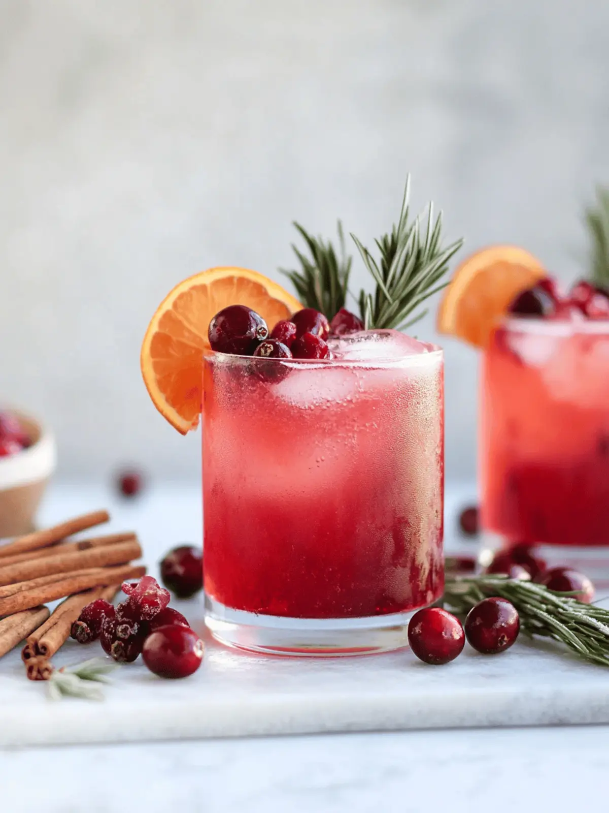 Spiced Cranberry Paloma Cocktail