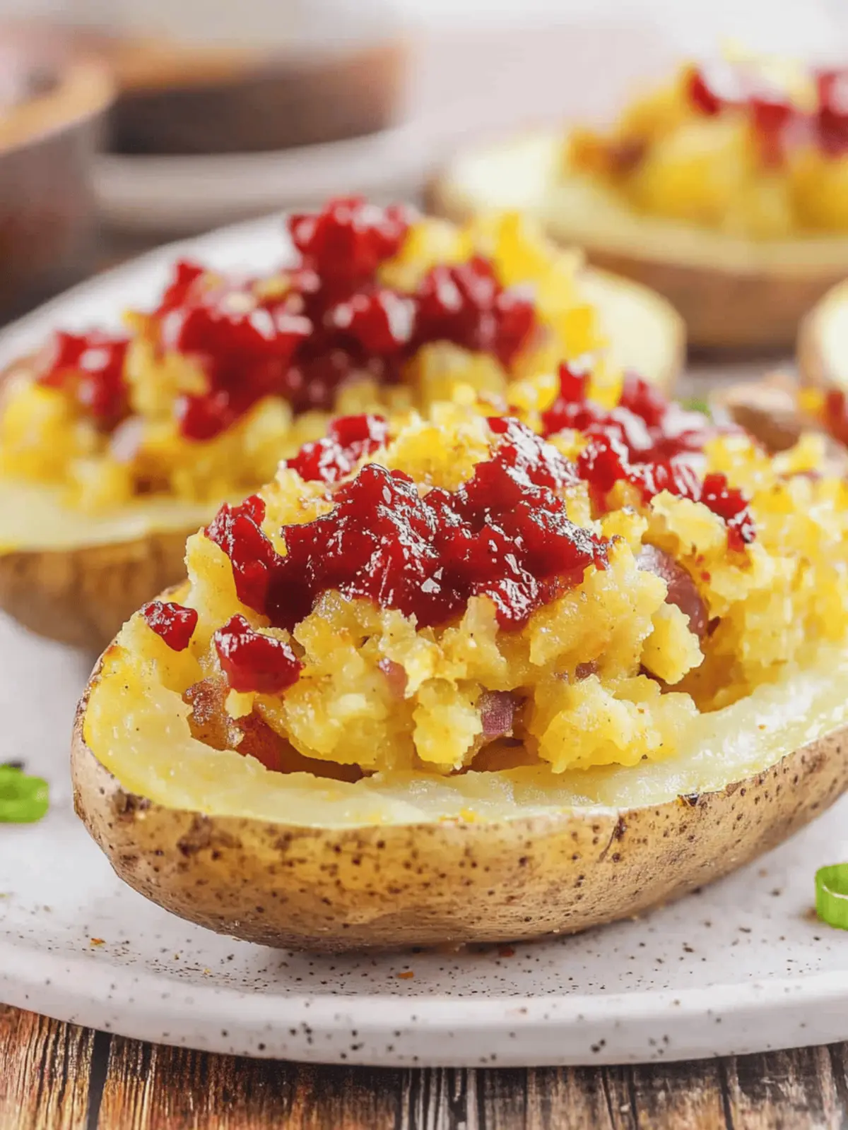 Thanksgiving Stuffed Potato Skins