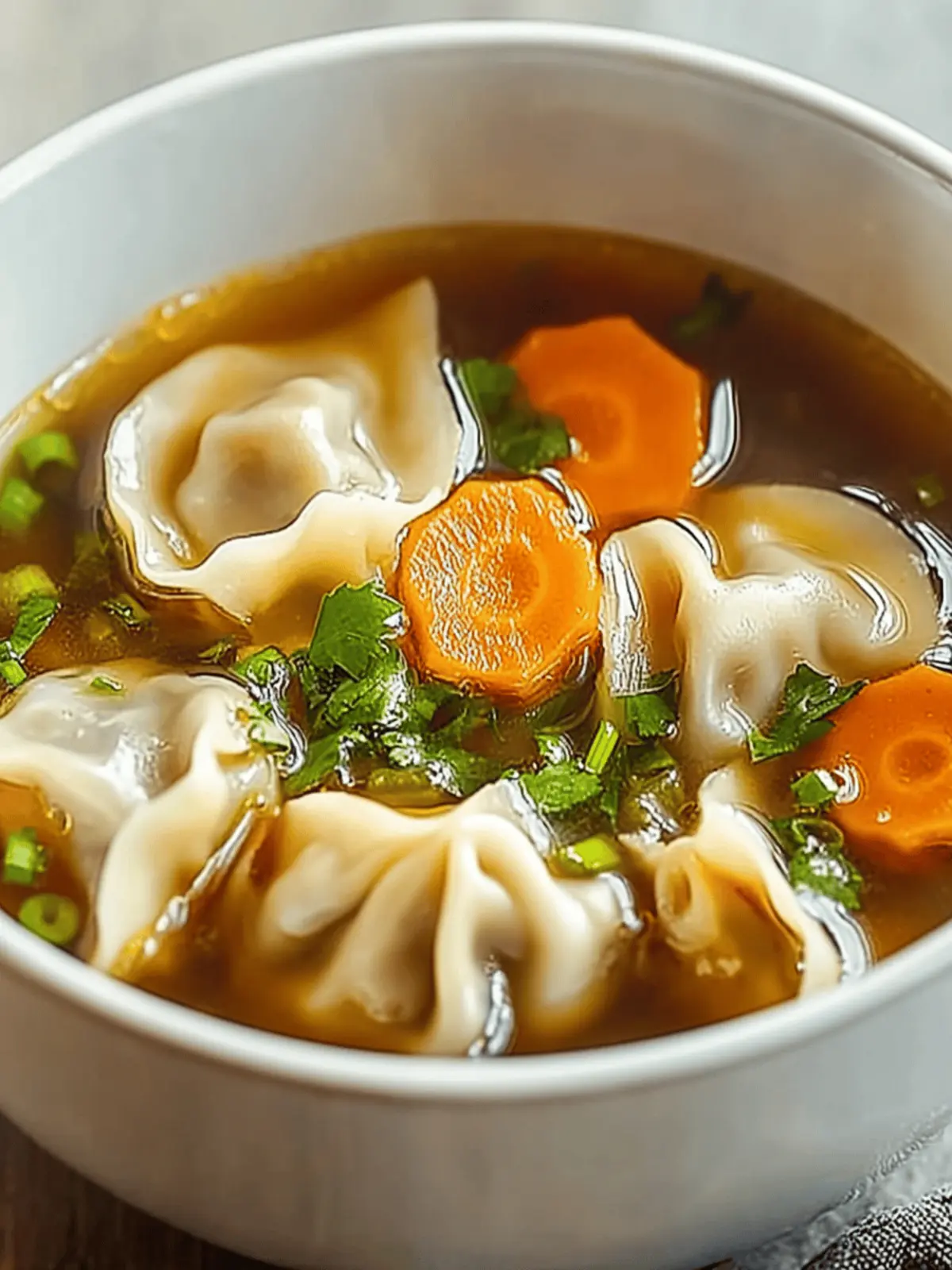 Comforting Potsticker Soup