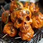 Halloween Skull Roasted Red Potatoes