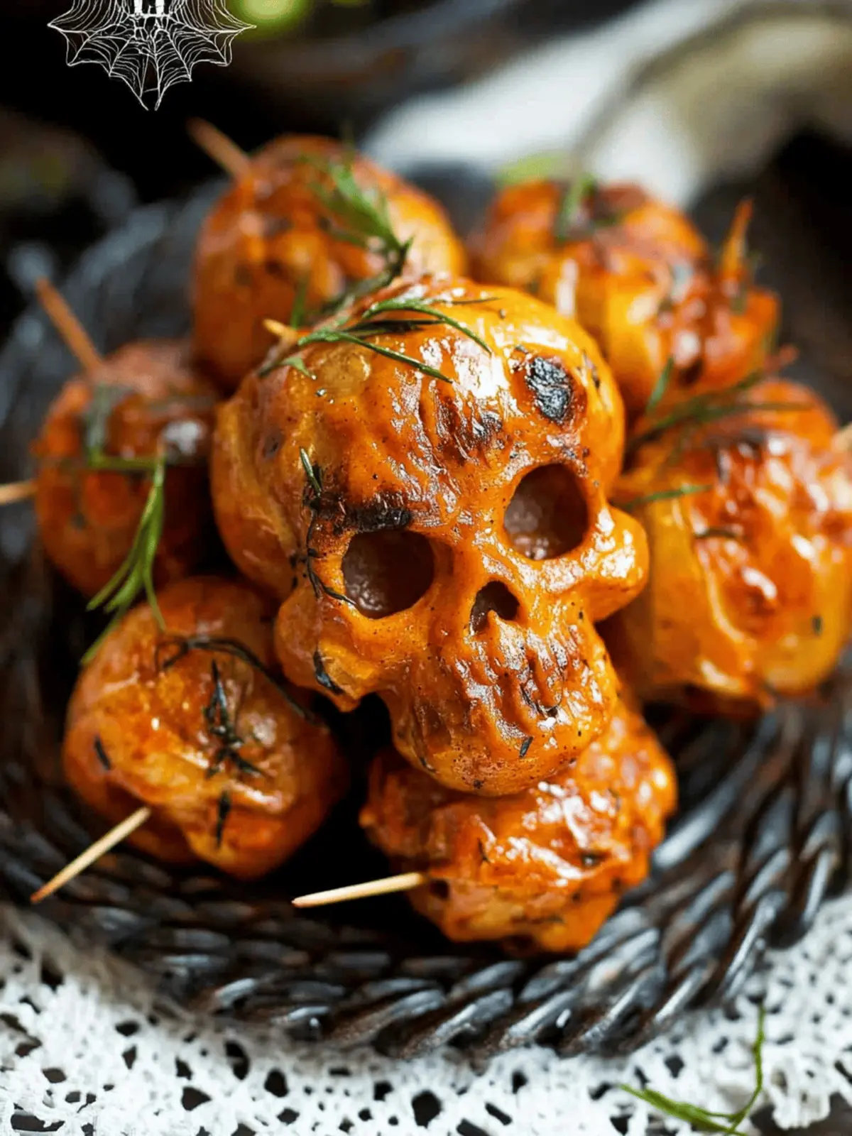 Halloween Skull Roasted Red Potatoes