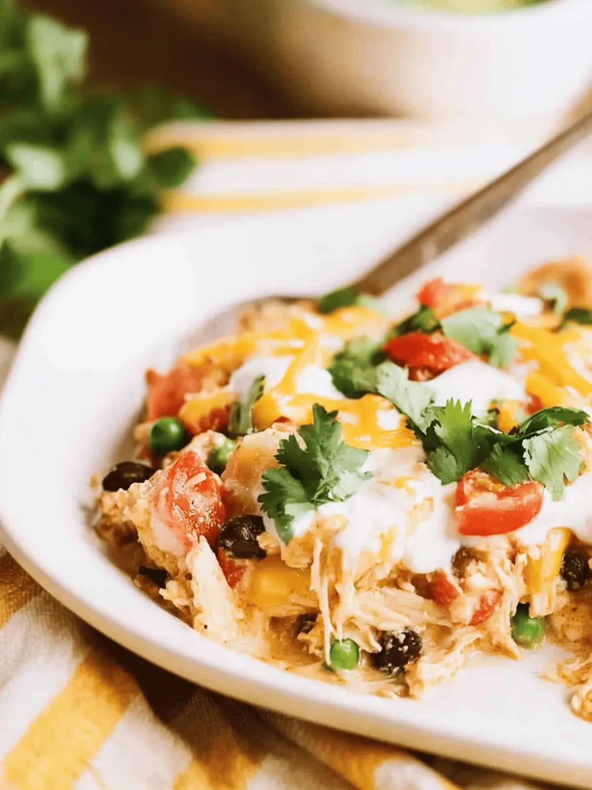 Mix and Bake Chicken Taco Casserole