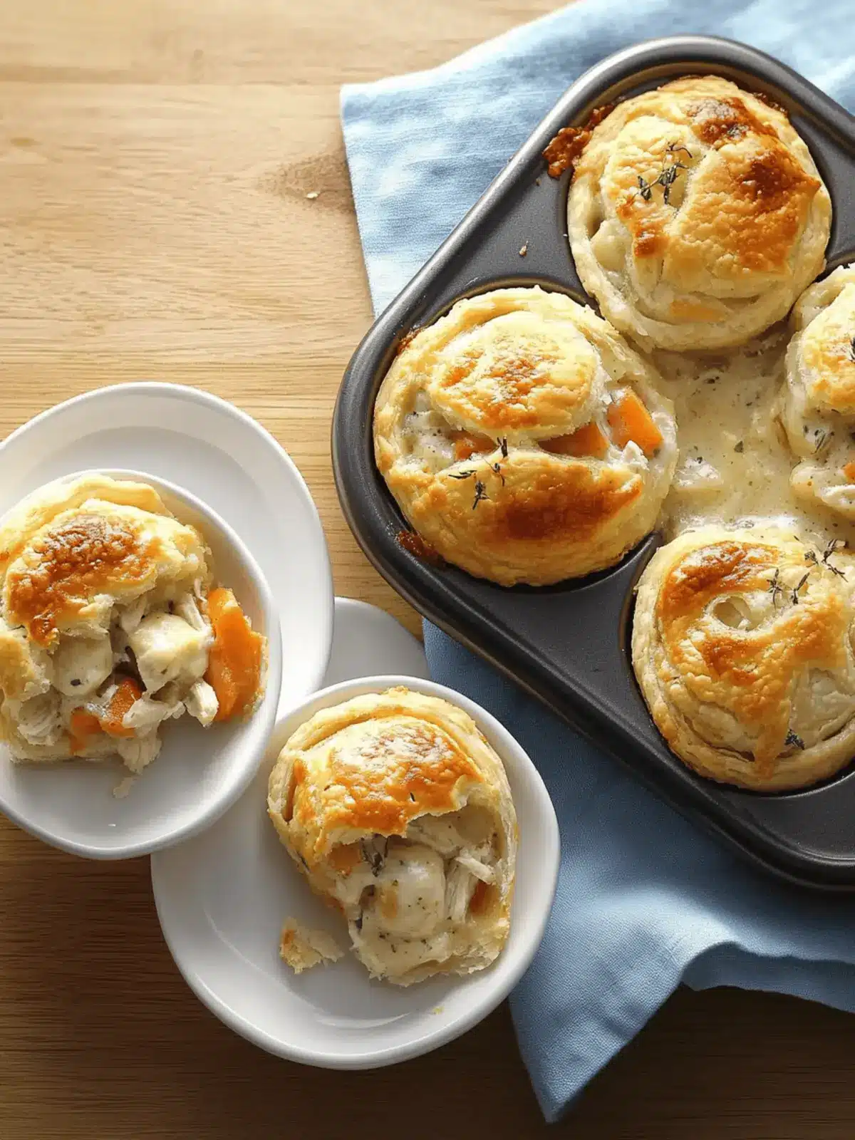 Mini chicken pot pies