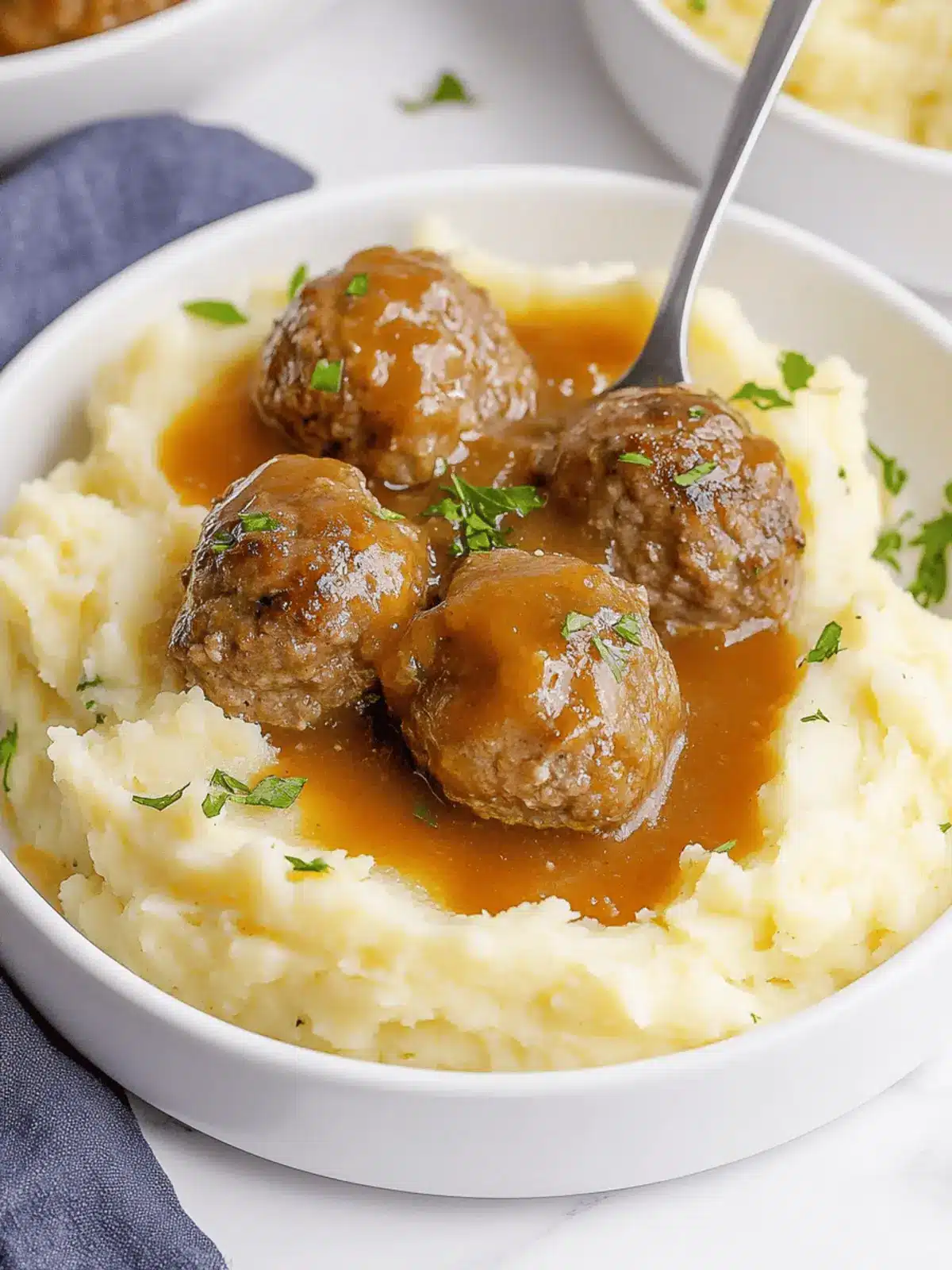Savory Meatballs and Mashed Potatoes Your Comfort Food Fix 4 Meatballs and Mashed Potatoes