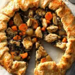 Chicken Potpie Galette with Cheddar-Thyme Crust