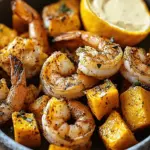 Spiced Shrimp with Roasted Honeynut squash