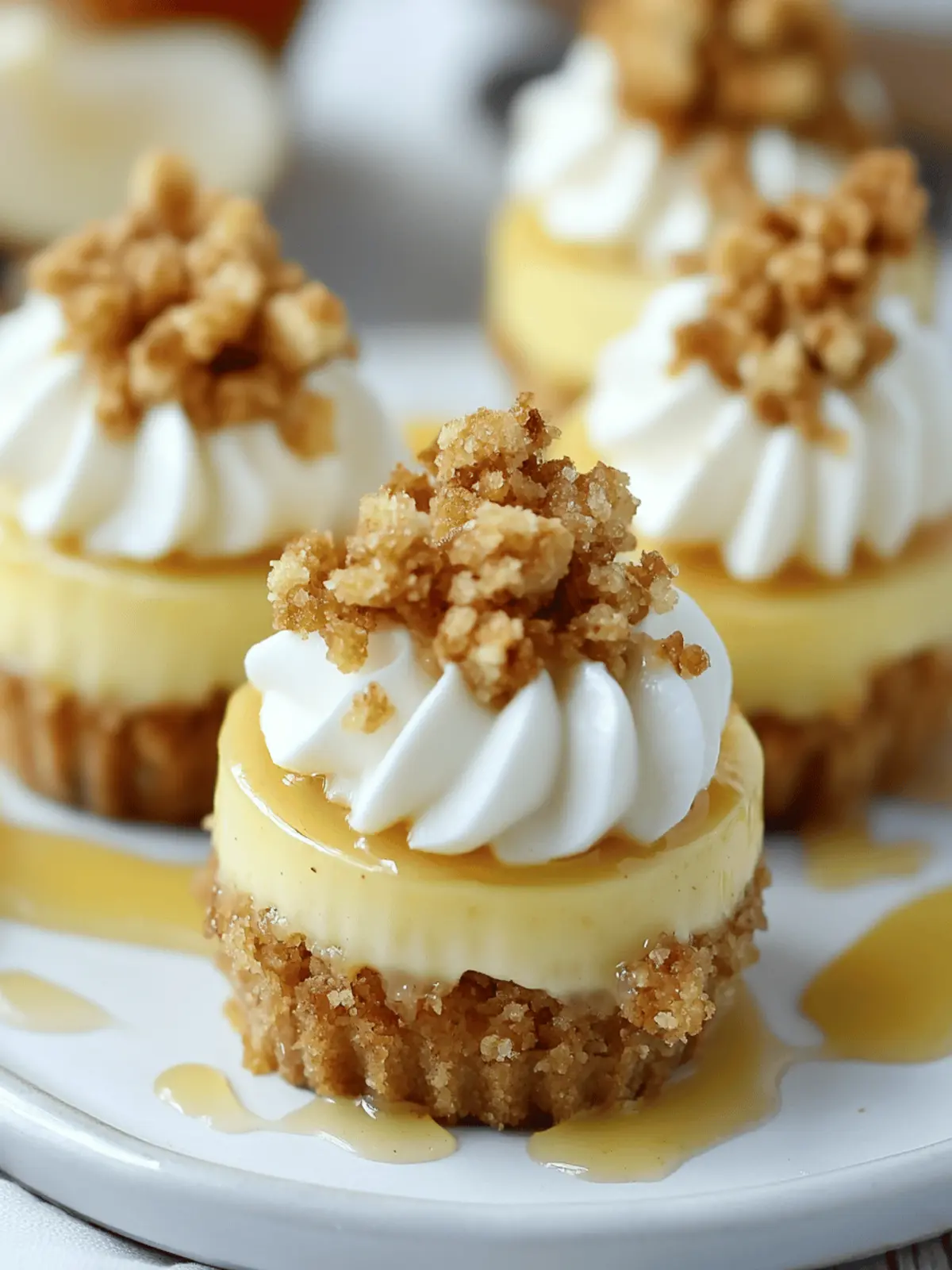 Apple Crisp Mini Cheesecakes: Your Fall Dessert Delight 4 Apple Crisp Mini Cheesecakes