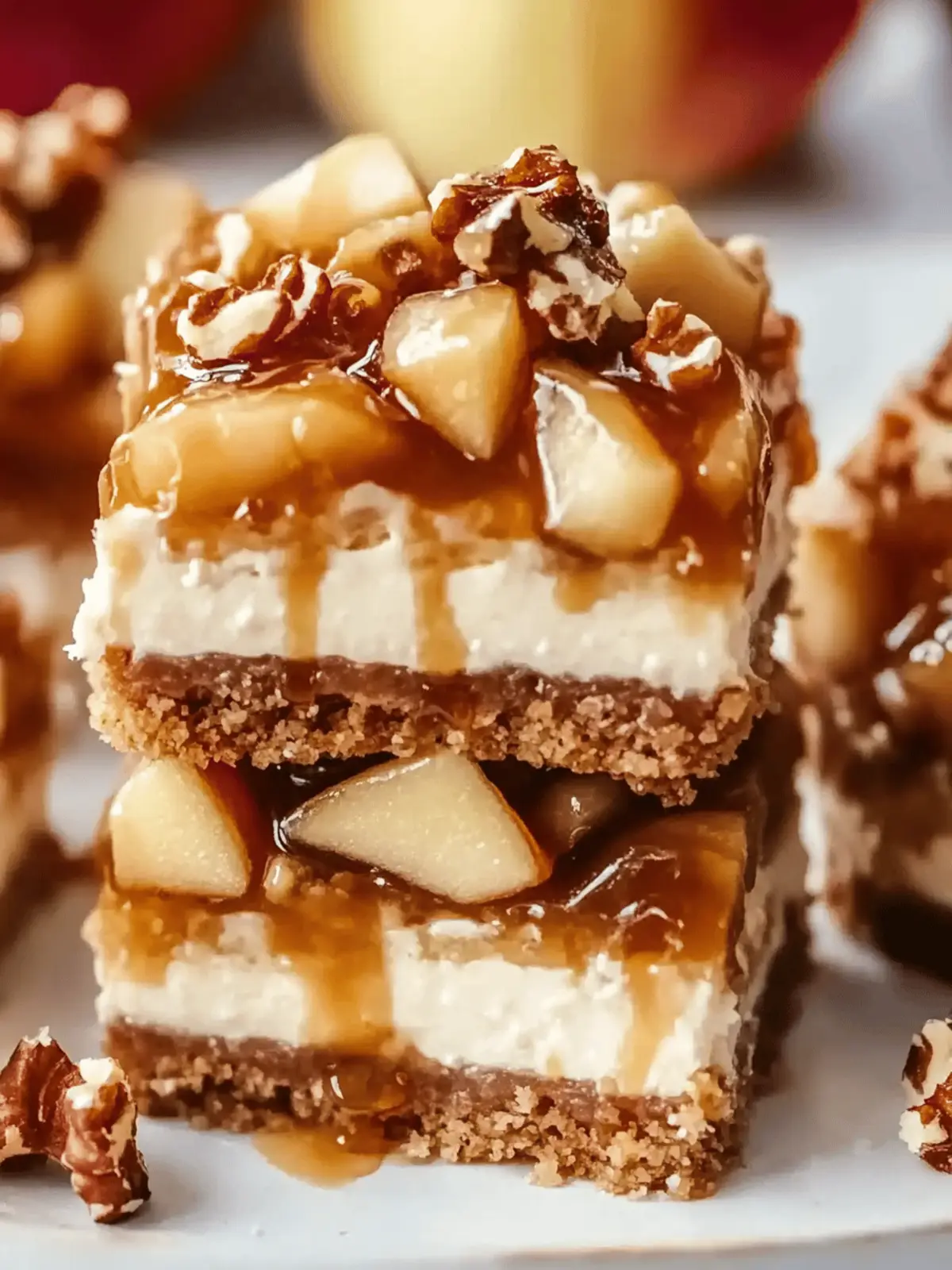 Decadent Caramel Apple Cheesecake Bars You'll Love 3 Caramel Apple Cheesecake Bars