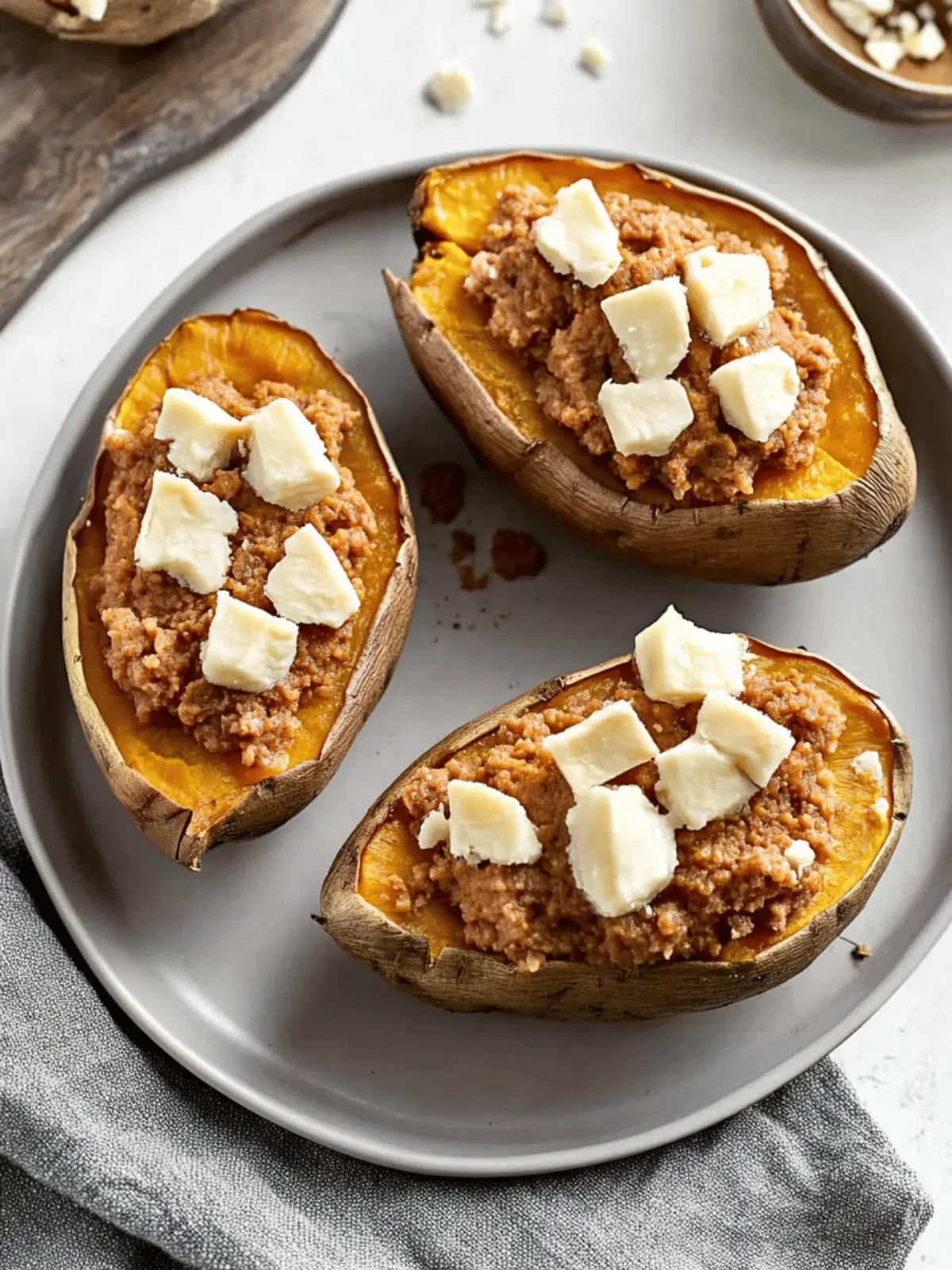 Twice Baked Sweet Potatoes