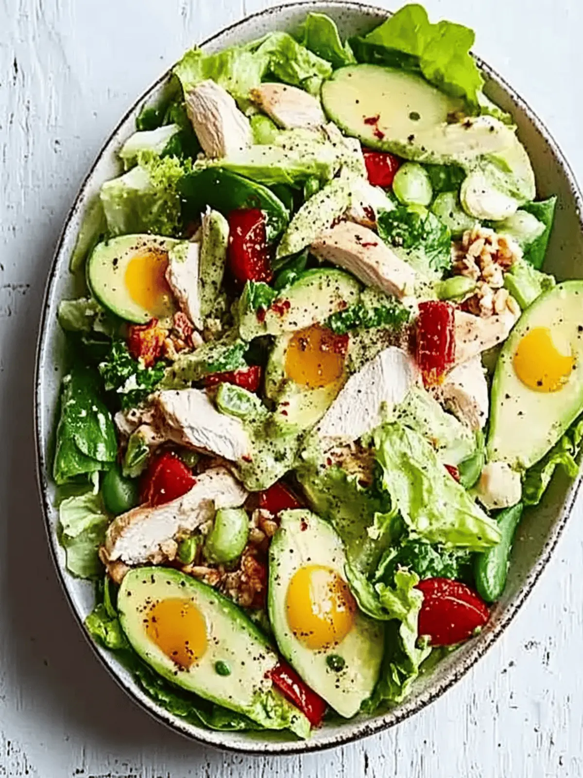 Green goddess chicken salad