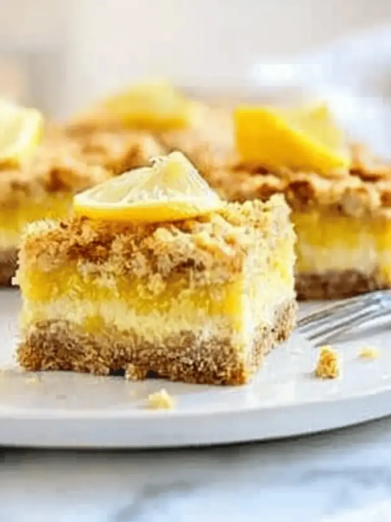 Healthy High Protein Lemon Bars