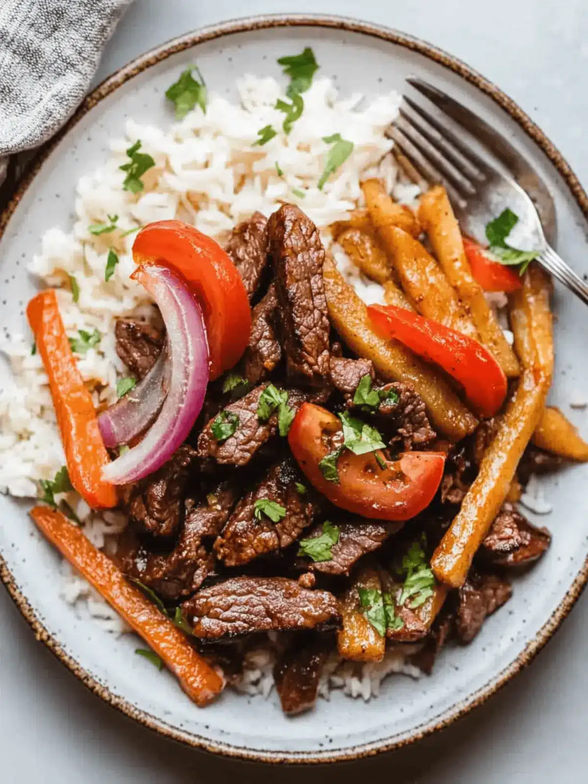 Lomo Saltado (Peruvian Beef Stir Fry)