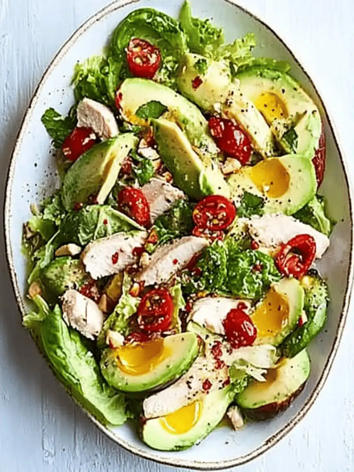 Green goddess chicken salad