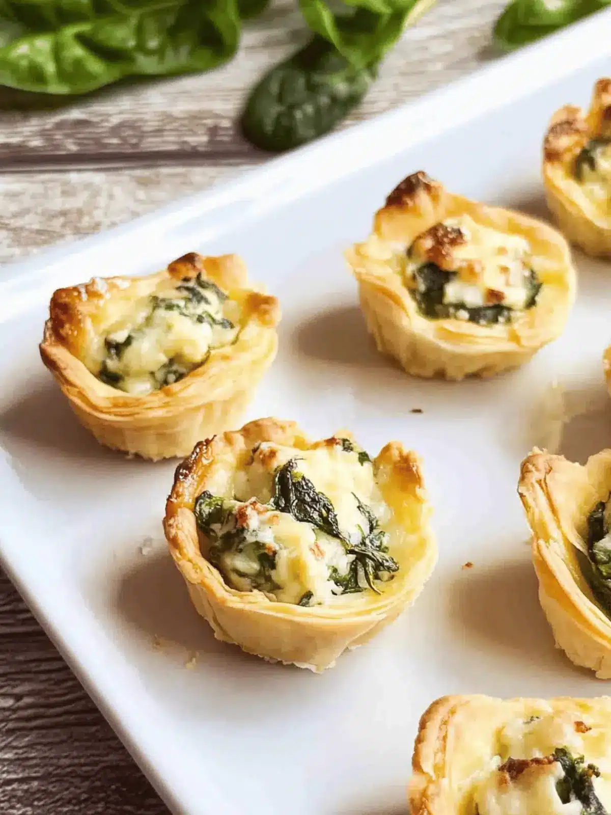 Mini Cheese and Spinach Tartlets: Easy, Savory Bites for All 3 Mini Cheese and Spinach Tartlets