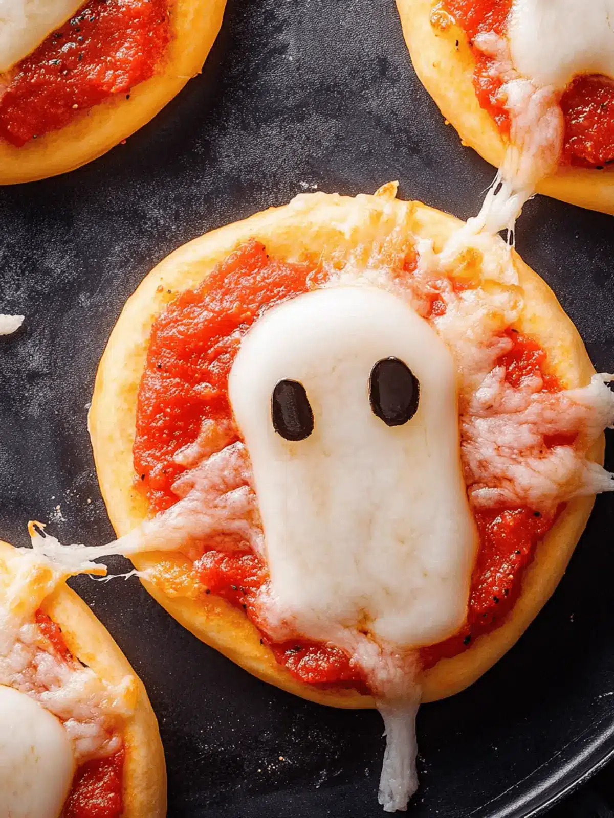 Ghost Pizza Bagels