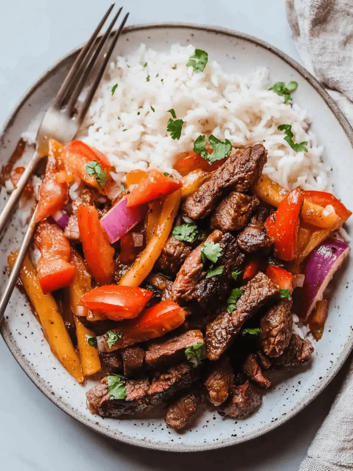 Lomo Saltado (Peruvian Beef Stir Fry)