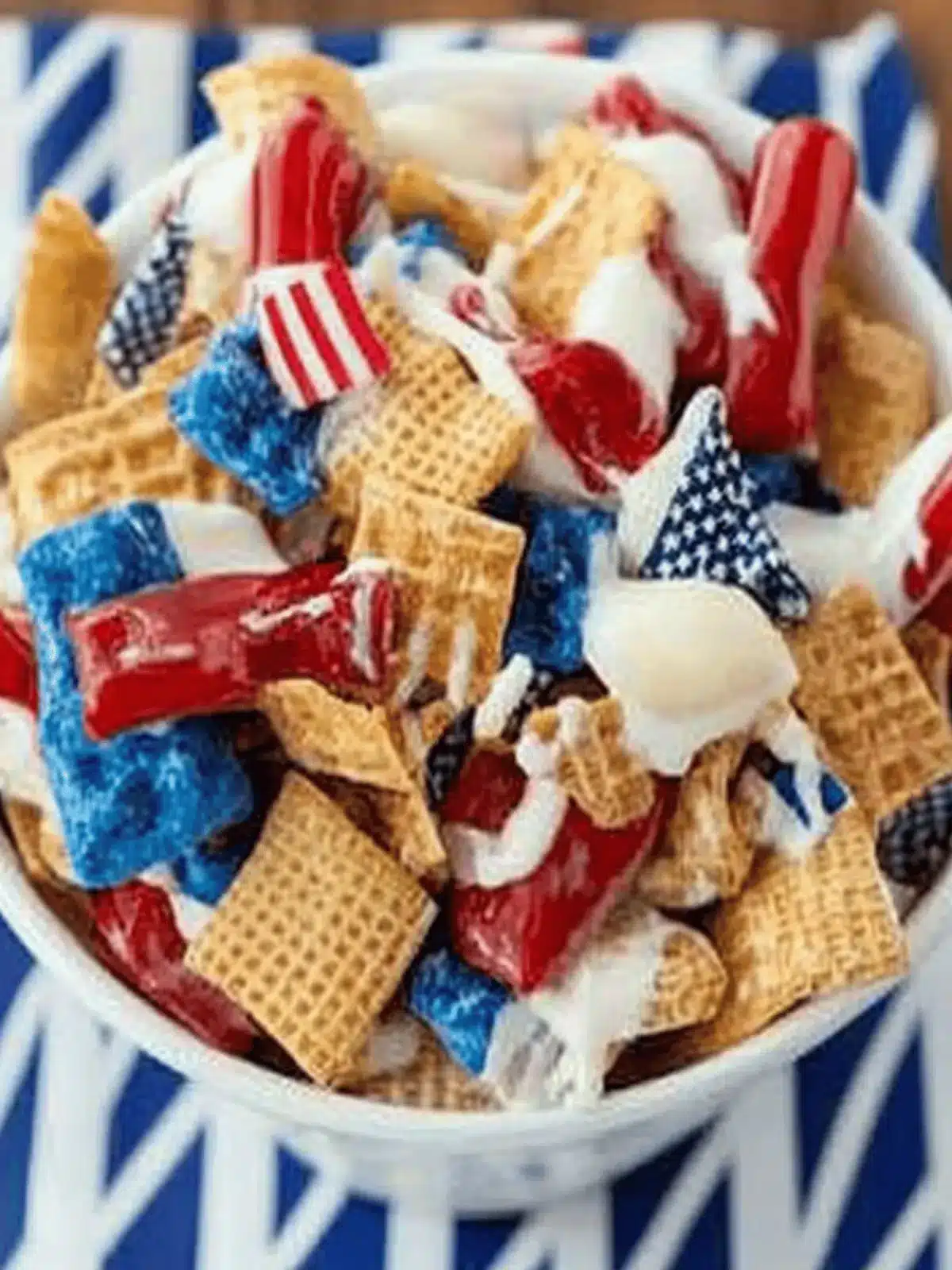 Patriotic Chex Mix