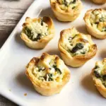 Mini Cheese and Spinach Tartlets