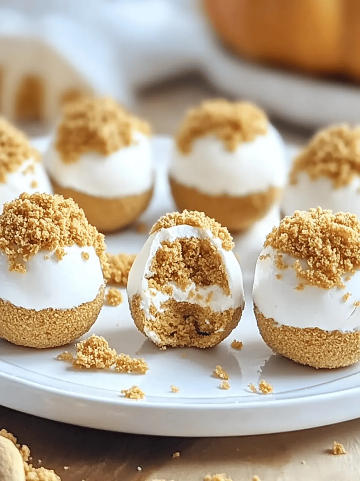 No Bake Pumpkin Cheesecake Balls