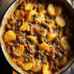 Cheesy One Pot Beef and Potatoes