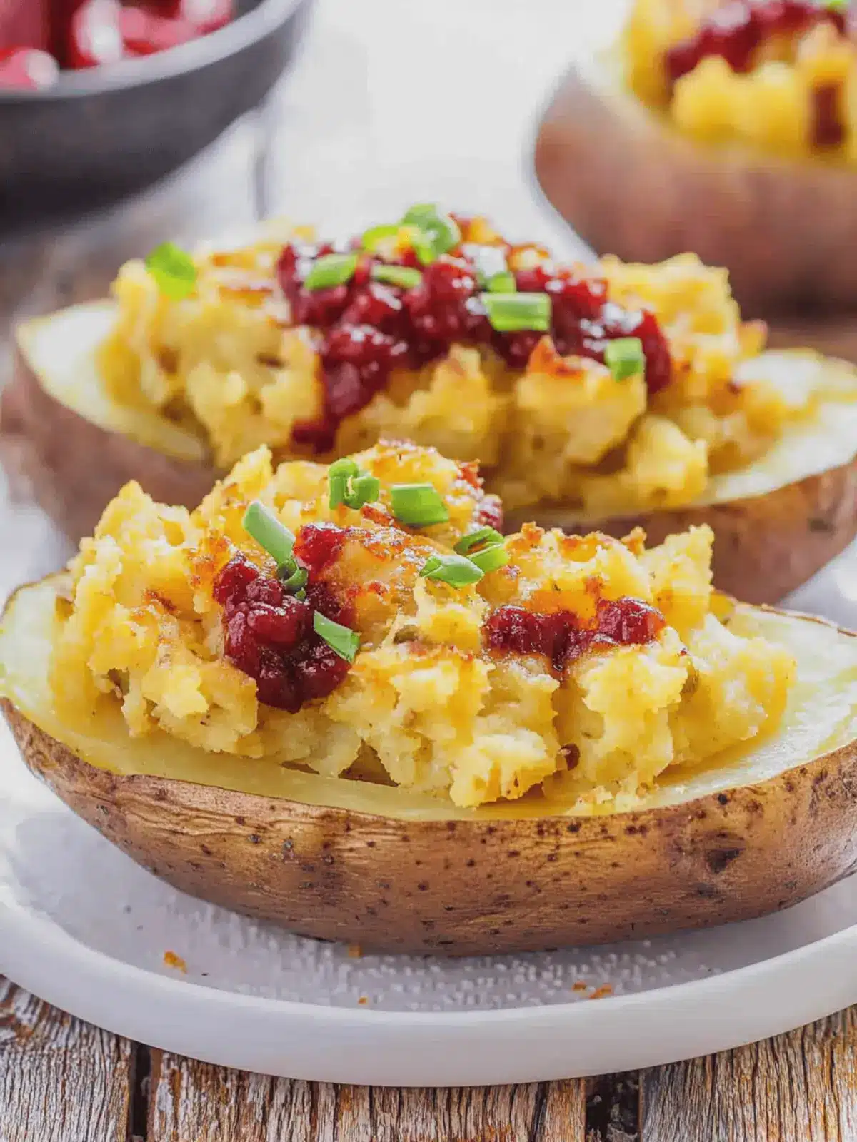 Thanksgiving Stuffed Potato Skins