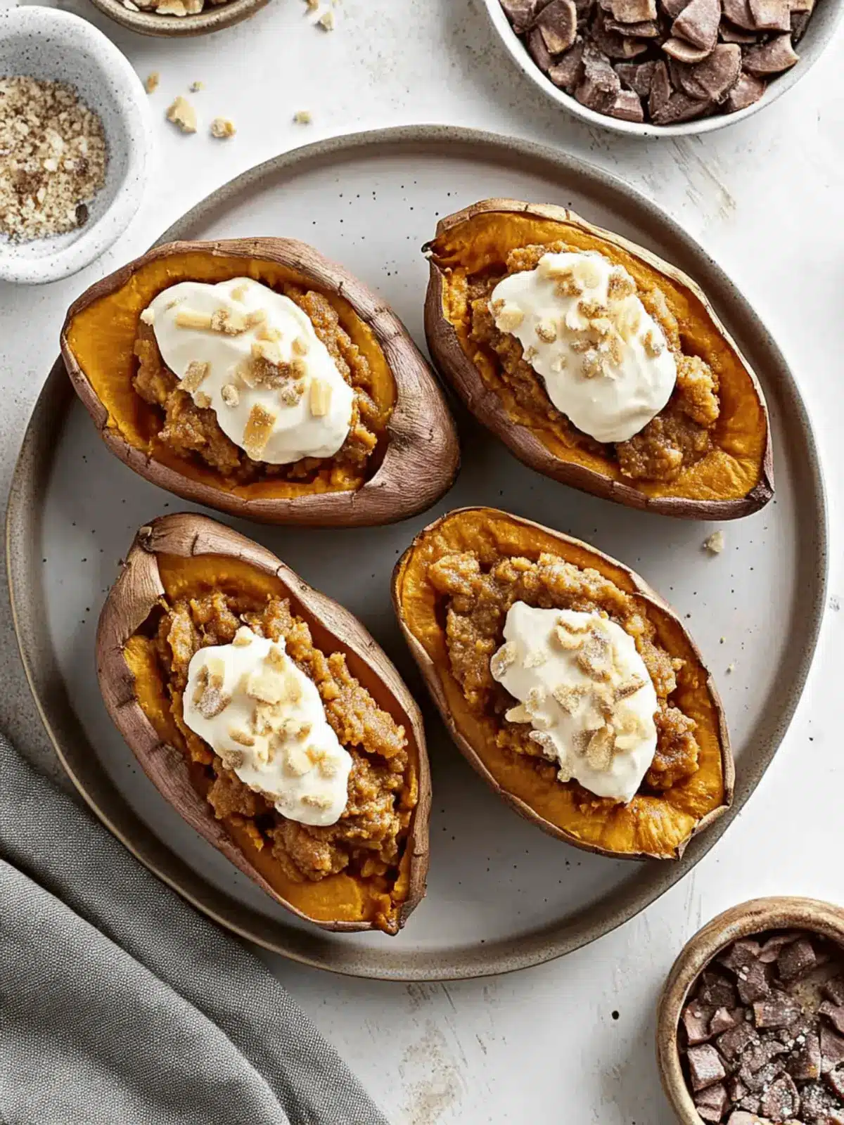 Twice Baked Sweet Potatoes