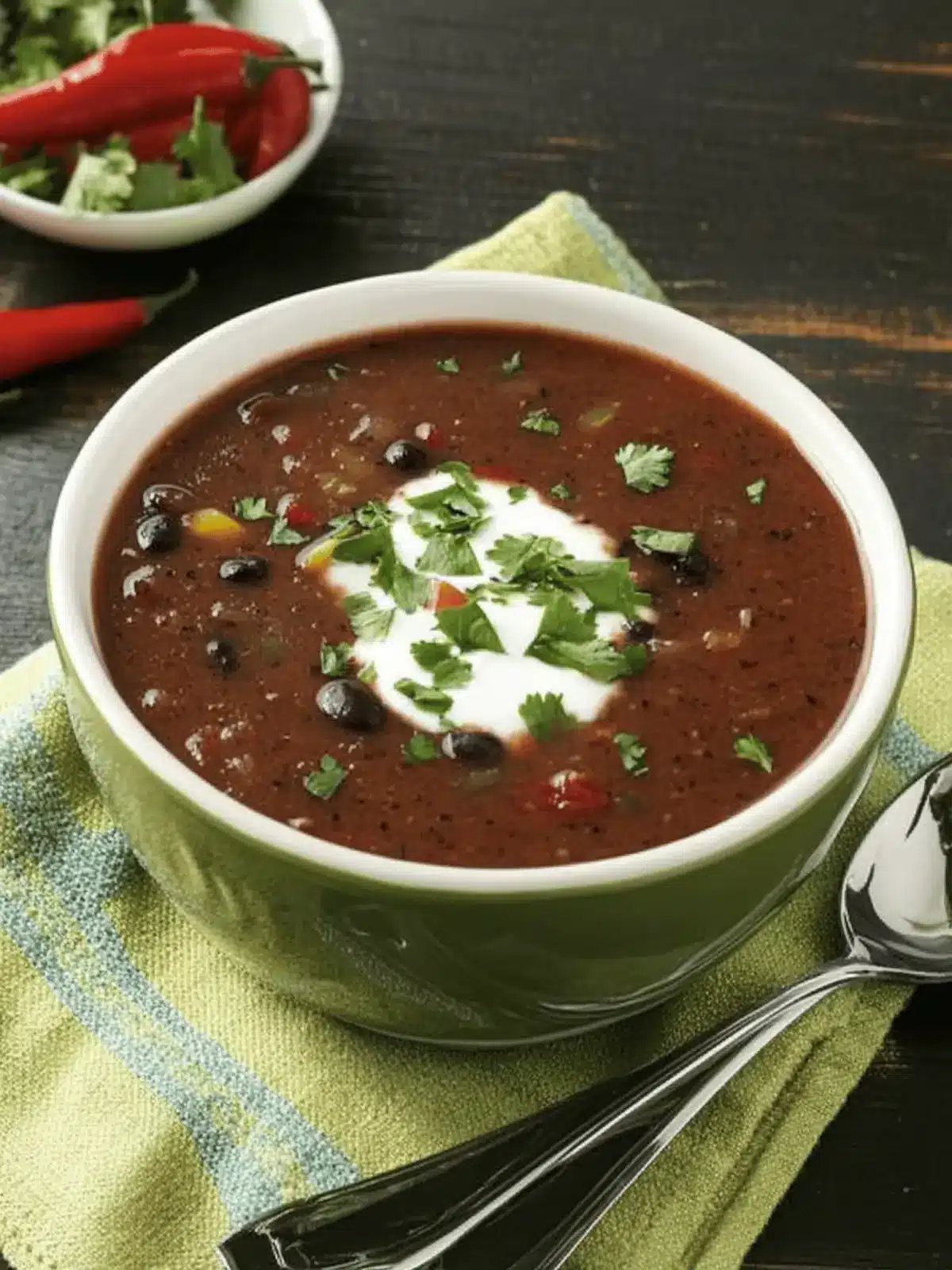 Spicy Black Bean and Pepper Soup That Warms Your Soul 2 Spicy Black Bean and Pepper Soup
