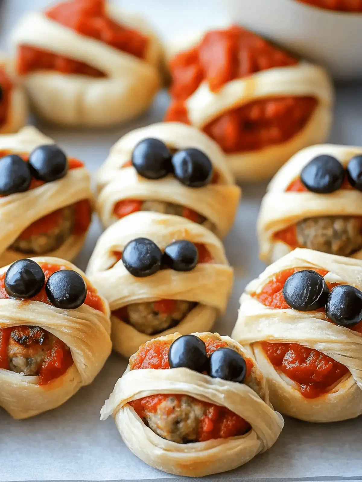Meatball Mummies