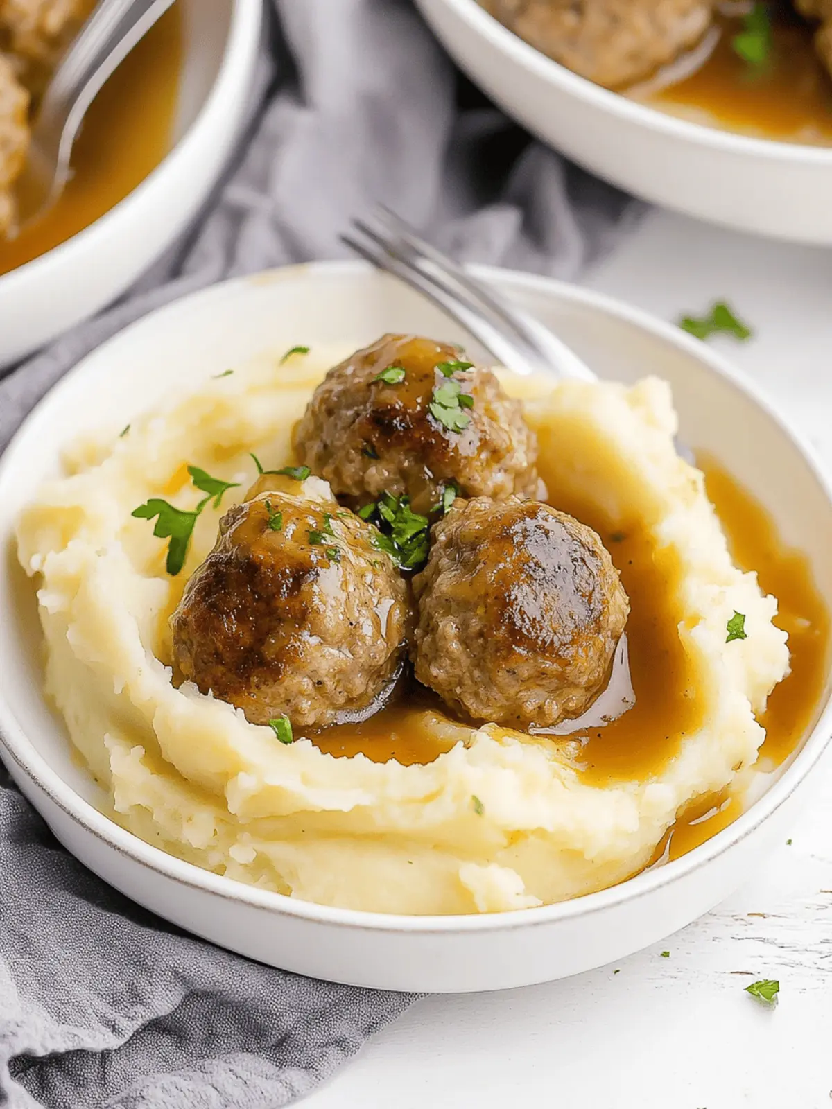 Savory Meatballs and Mashed Potatoes Your Comfort Food Fix 2 Meatballs and Mashed Potatoes