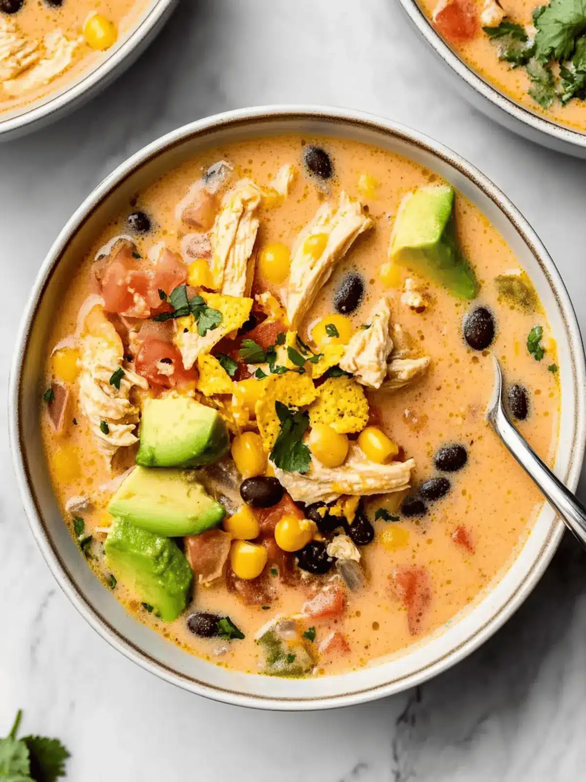 Creamy Chicken Taco Soup: Quick, Cozy Tex-Mex Comfort 3 Chicken Taco Soup