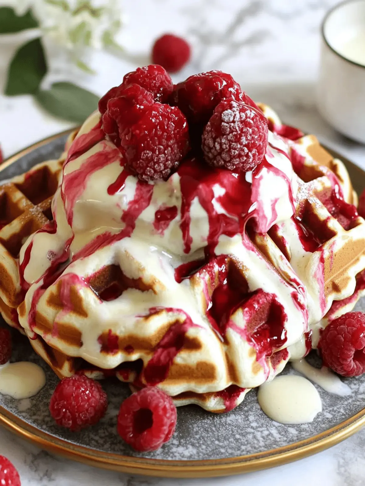 Fluffy Red Velvet Marble Waffles for a Show-Stopping Brunch 2 Red Velvet Marble Waffles