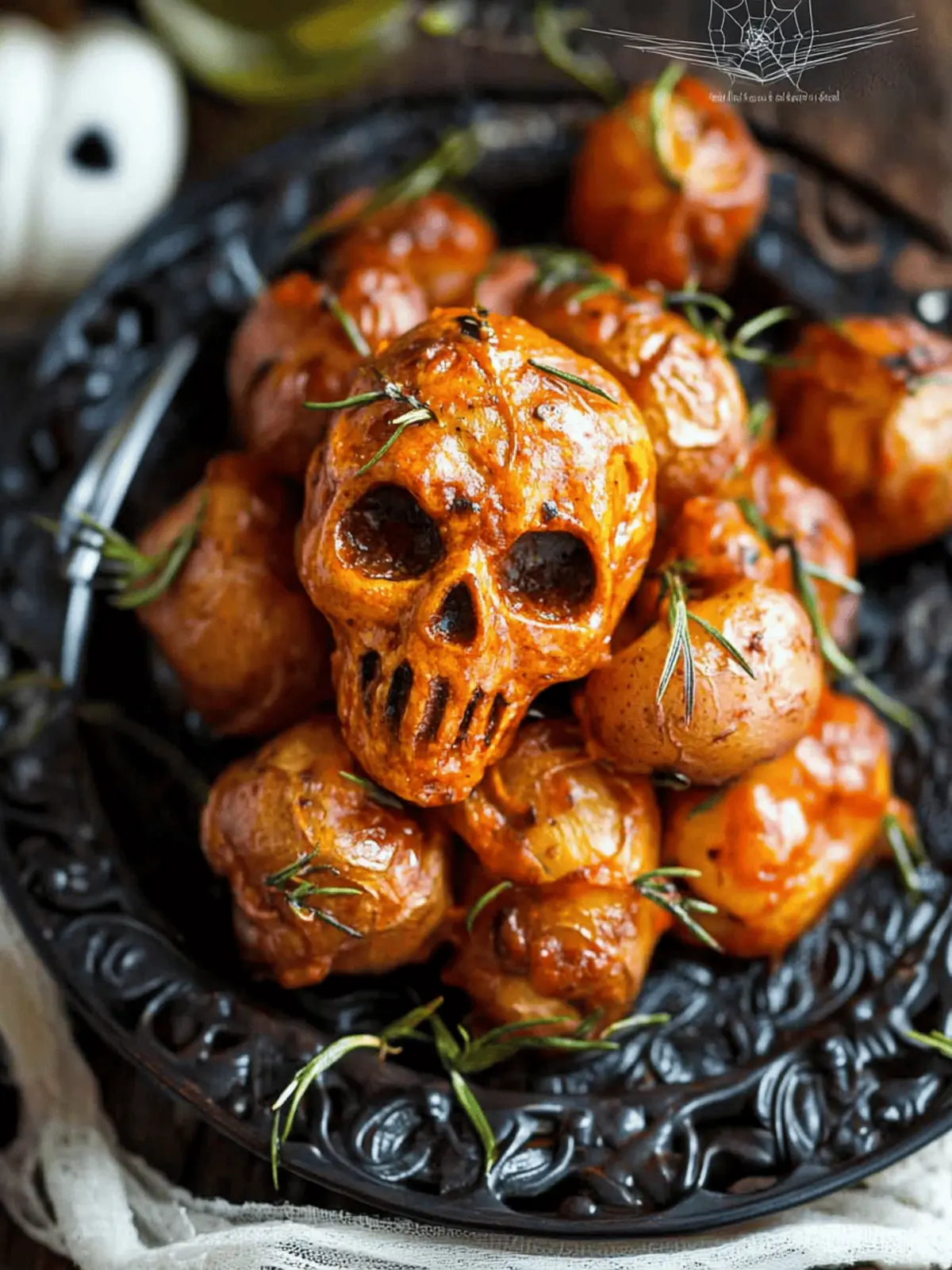 Halloween Skull Roasted Red Potatoes: A Spooky Side Dish Delight 4 Halloween Skull Roasted Red Potatoes