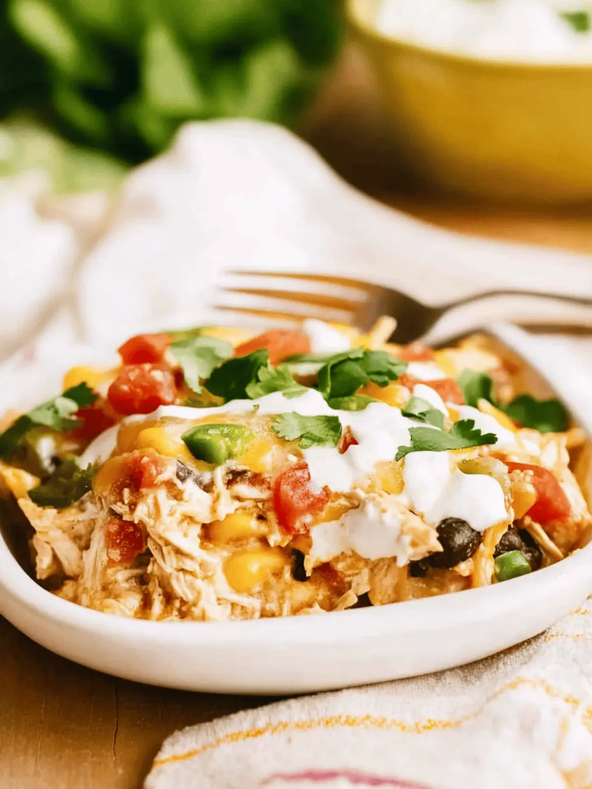 Mix and Bake Chicken Taco Casserole