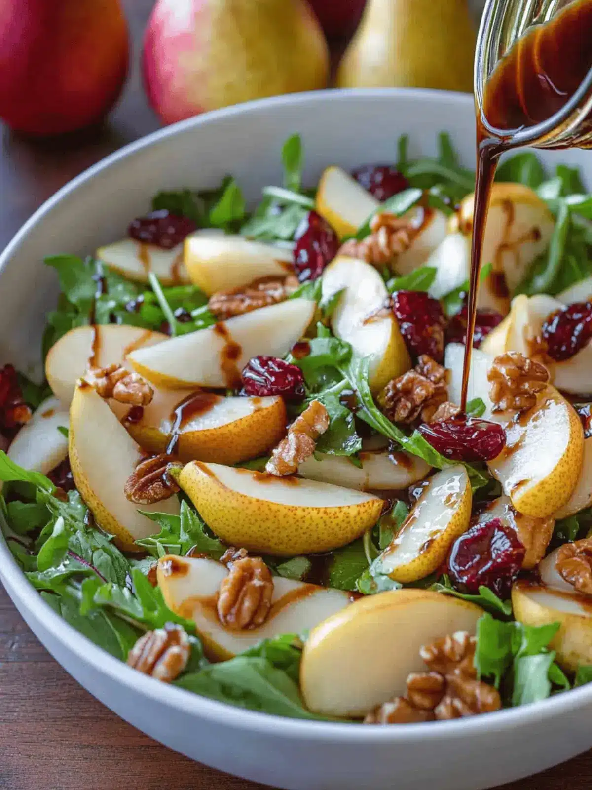 Pear Salad with Balsamic Vinaigrette